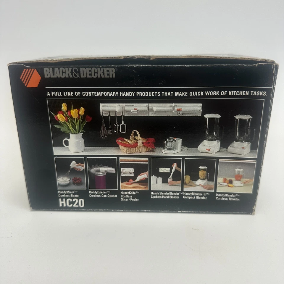 Vintage Black & Decker Handy Chopper Mincer HC20 White 1987 New Open Box - Image 4 of 4