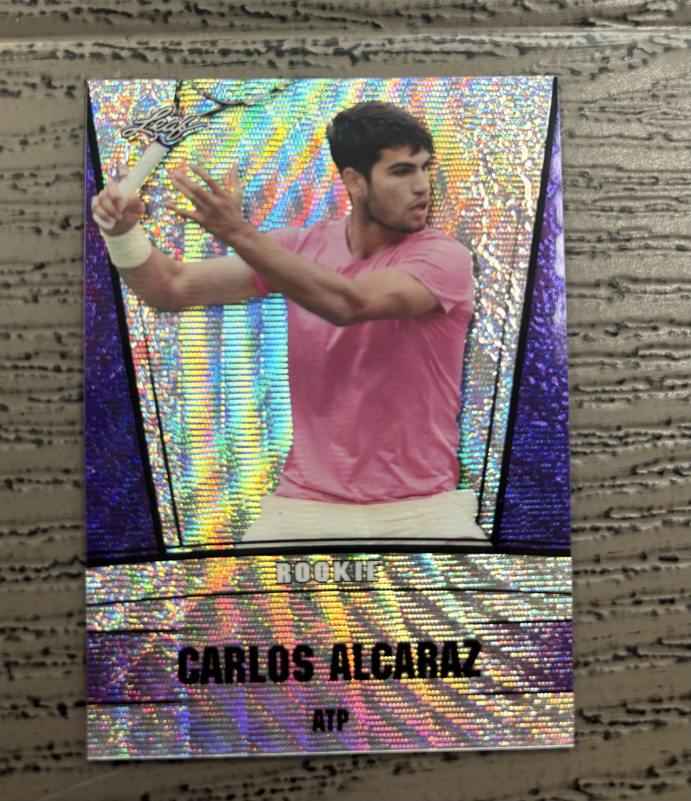Carlos Alcaraz 2023 Leaf Metal Rookie Purple /15 RC Spain