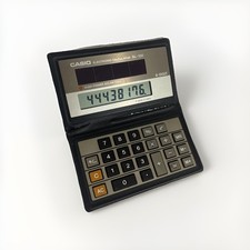 Vintage CASIO SL-100 Solar Wallet Calculator Working Retro UK Seller