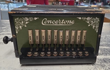 Vintage Concertone Hohner Accordion W/ Steel Reeds Made In Germany 4 RESTORATION