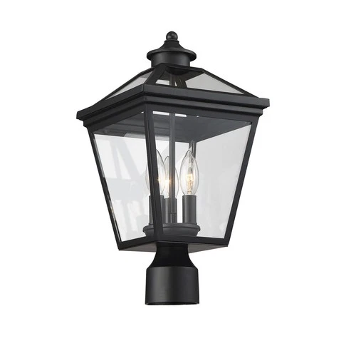 Ellijay 3 Light Outdoor Post Lantern in Black by Savoy House - 5-147-BK - Picture 3 of 6