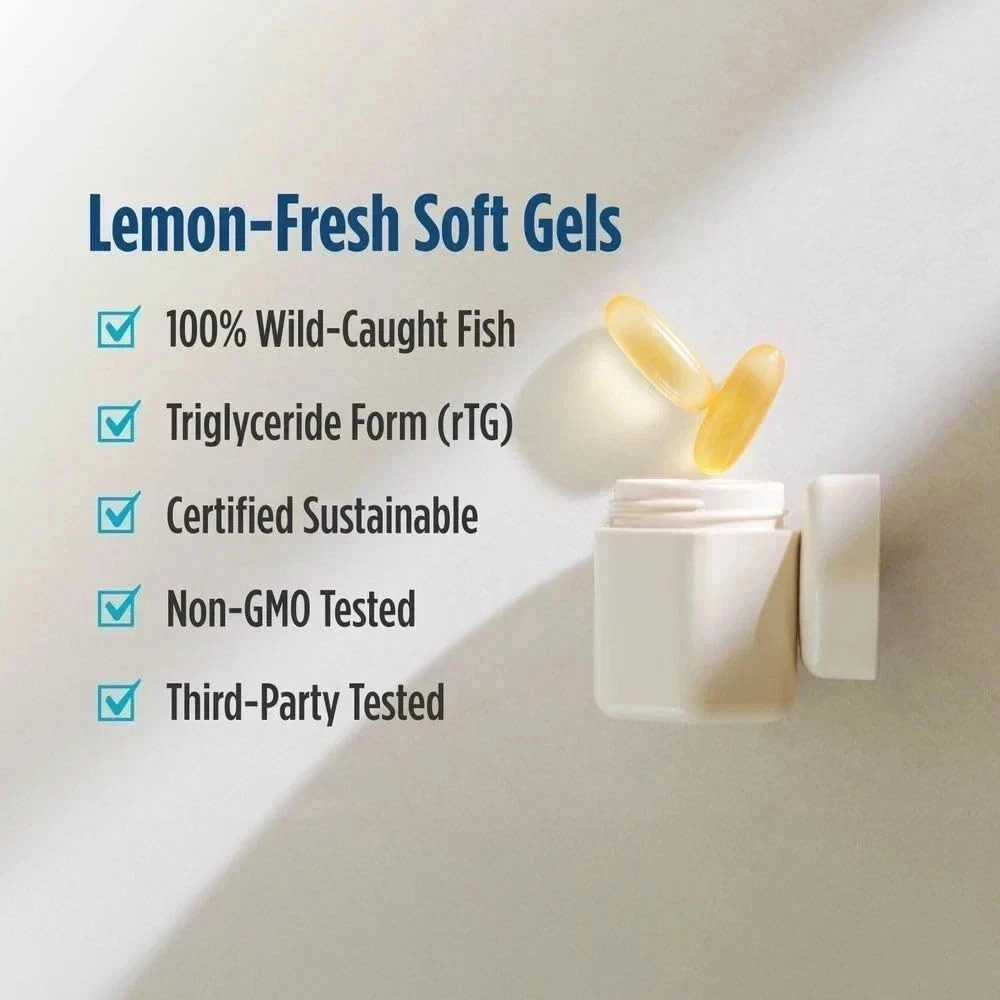 Nordic Naturals Ultimate Omega 2X, Lemon Flavor, 2150 mg Omega-3 - 180 Soft Gels