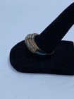 Swarovski Gold Over Sterling Silver & Crystal Size 9 Ring 9.3g — photo 2