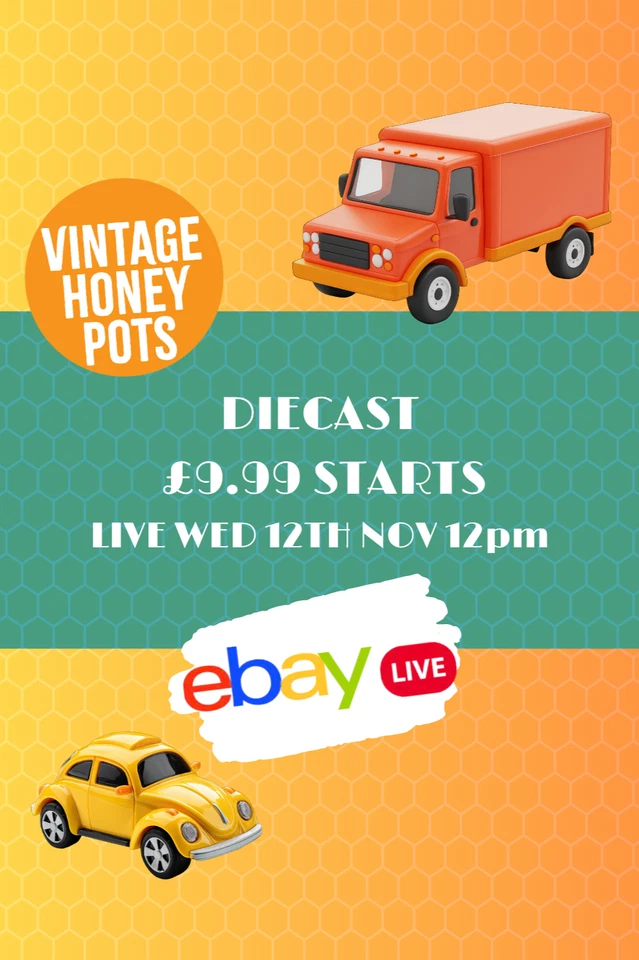 Vintage Diecast Sale £9.99 Starts Weds 12th 12pm