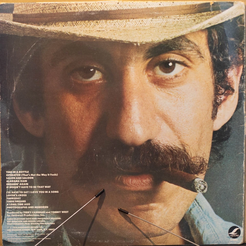 JIM CROCE - TIME IN A BOTTLE - Vinyl LP - Lifesong - 1976 - VG FREE POSTAGE 2973 - Image 4 of 4