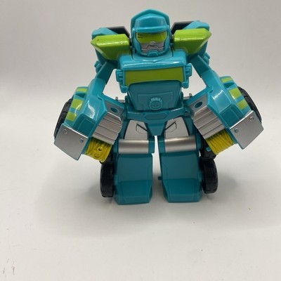 Transformers Rescue Bots Academy Hoist Blue Flat Bed Truck Transformer Toy