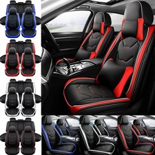 For Toyota Camry Car Seat Covers Pu Leather Chair Protector Pad 5-seats Full Set