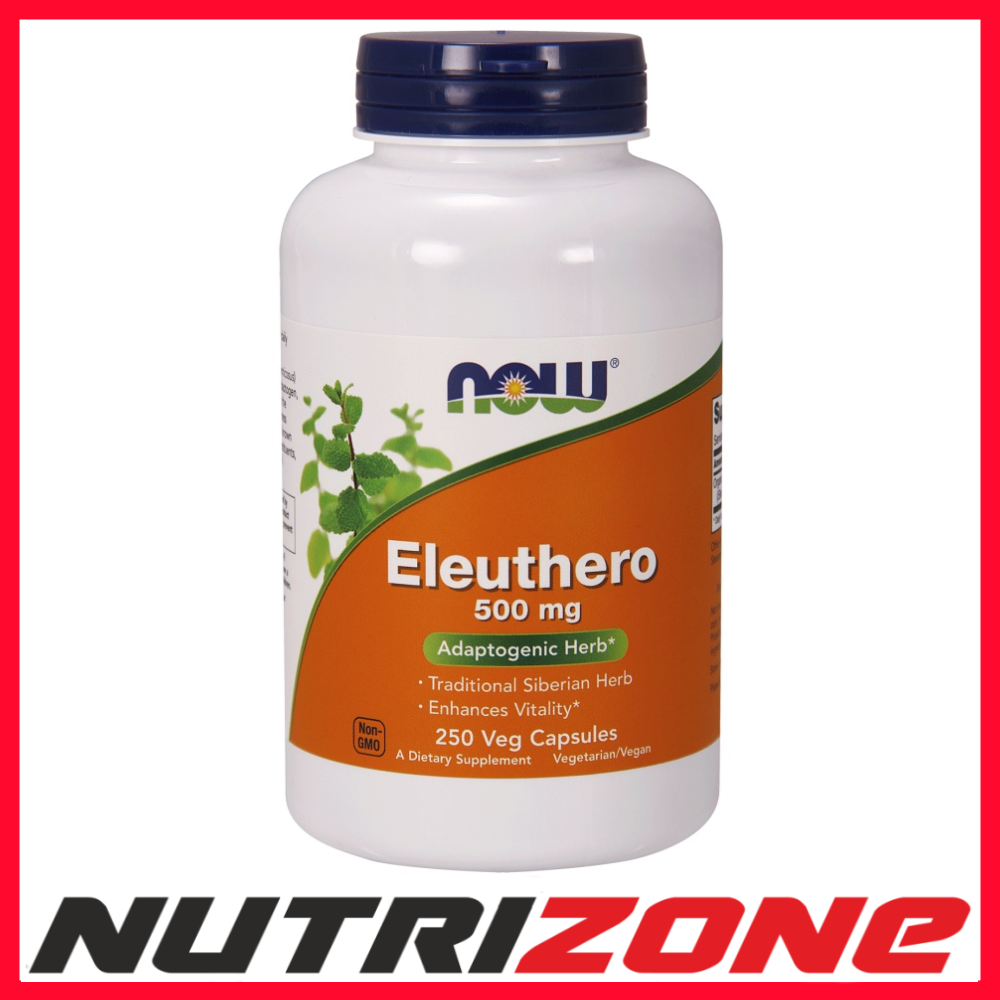 NOW Foods Eleuthero 500mg Adaptogenic Herb- 250 vcaps