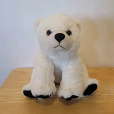 Wild Republic 2015 White Polar Bear Baby Plush Stuffed Animal Toy Zoo 12" EUC