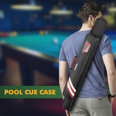 Durable Waterproof Pool Cue Case 1x1 Billiard Stick Bag Padded
