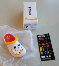Exclusive No. 7 CROCS Plastic Keychain Clip 2024 McDonald's HAPPY MEAL TOY White