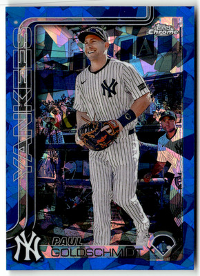 2025 Topps Chrome MLB No. 168 Paul Goldschmidt Sapphire Refractor