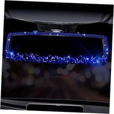Bling Car Rearview Mirrors Decorations Rear View Mirror with HSJ-Dark Blue Gem