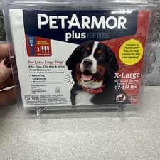 Pet Armor Plus Flea and Tick Prevention for Dogs 89-132lbs -3 Month Supply
