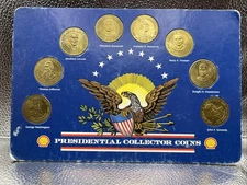 Vtg Presidential Collector Coins Bronze Shell Oil Eagle Mail Order 1992