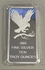 10oz .9999 Fine Silver Bar American Eagle