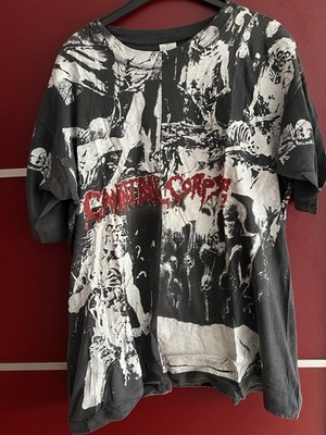 Cannibal Corpse Death Metal XXL T Shirt All Over Metall Vintage 90s Lp