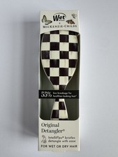 MacKenzie-Childs x Wet Brush Black Courtly Check Detangler Brush NEW