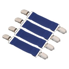 Clip glove, 4 pcs clamp glove with double side metal clasp, blue