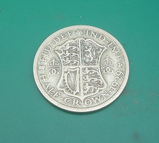 GB UK George V.  1929 Silver (.500 ) Half Crown. Very Good  KM# 835