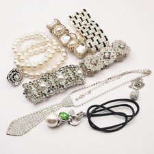 Vintage Fashion/Costume Jewelry Lot, Necklaces, Bracelets, Bangle, Ring, Pearls