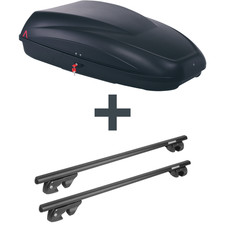 Dachbox G3 Krono 320 + Dachträger Menabo Sherman für Audi A4 Avant Typ 8E/B7 EBA