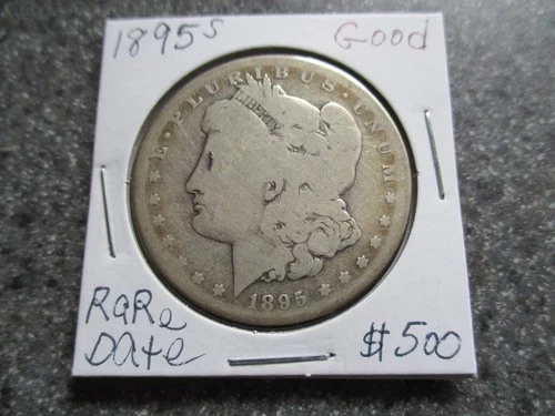 1895's MORGAN SILVER DOLLAR  in VERY NICE GOOD condition. RARE DATE!