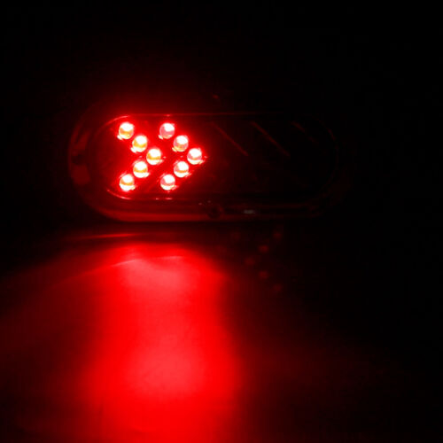 2x 6" inch Oval LED Rear Stop Turn Tail Brake Light Truck Trailer Sealed 12V 24V - Picture 12 of 19