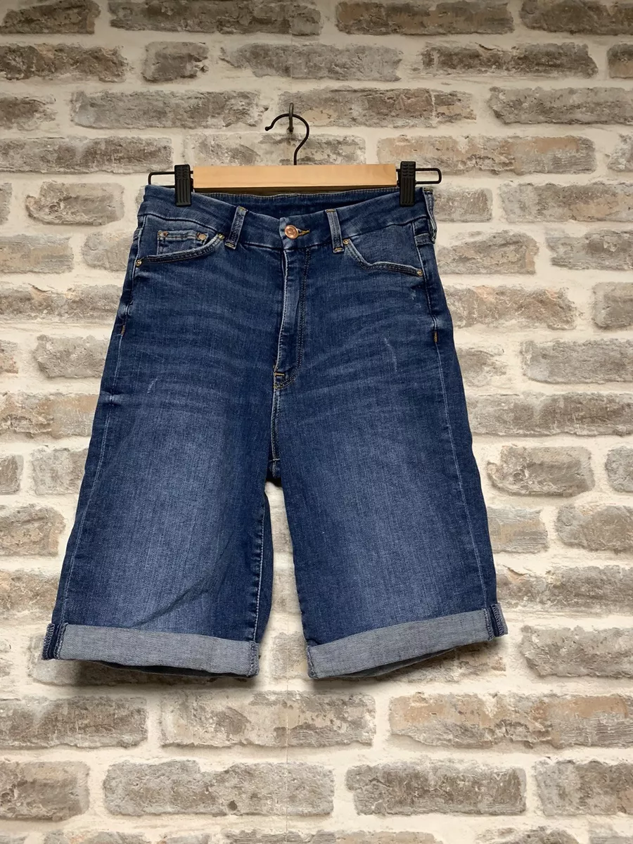 Stretch denim bermuda shorts sale
