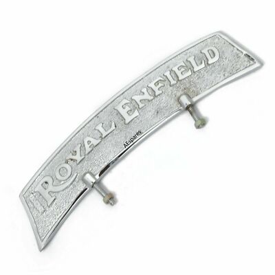 Alloy Made Front Mudguard Embossed Number Plate For Royal