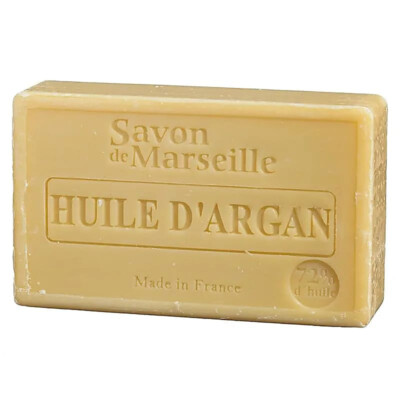 100g natürliche MARSEILLE Seife mit ARGANÖL und Mandelöl HUILE D'ARGAN