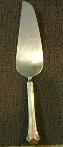 English Chippendale Reed & Barton Sterling Silver Large Cake Pie Serving Knife