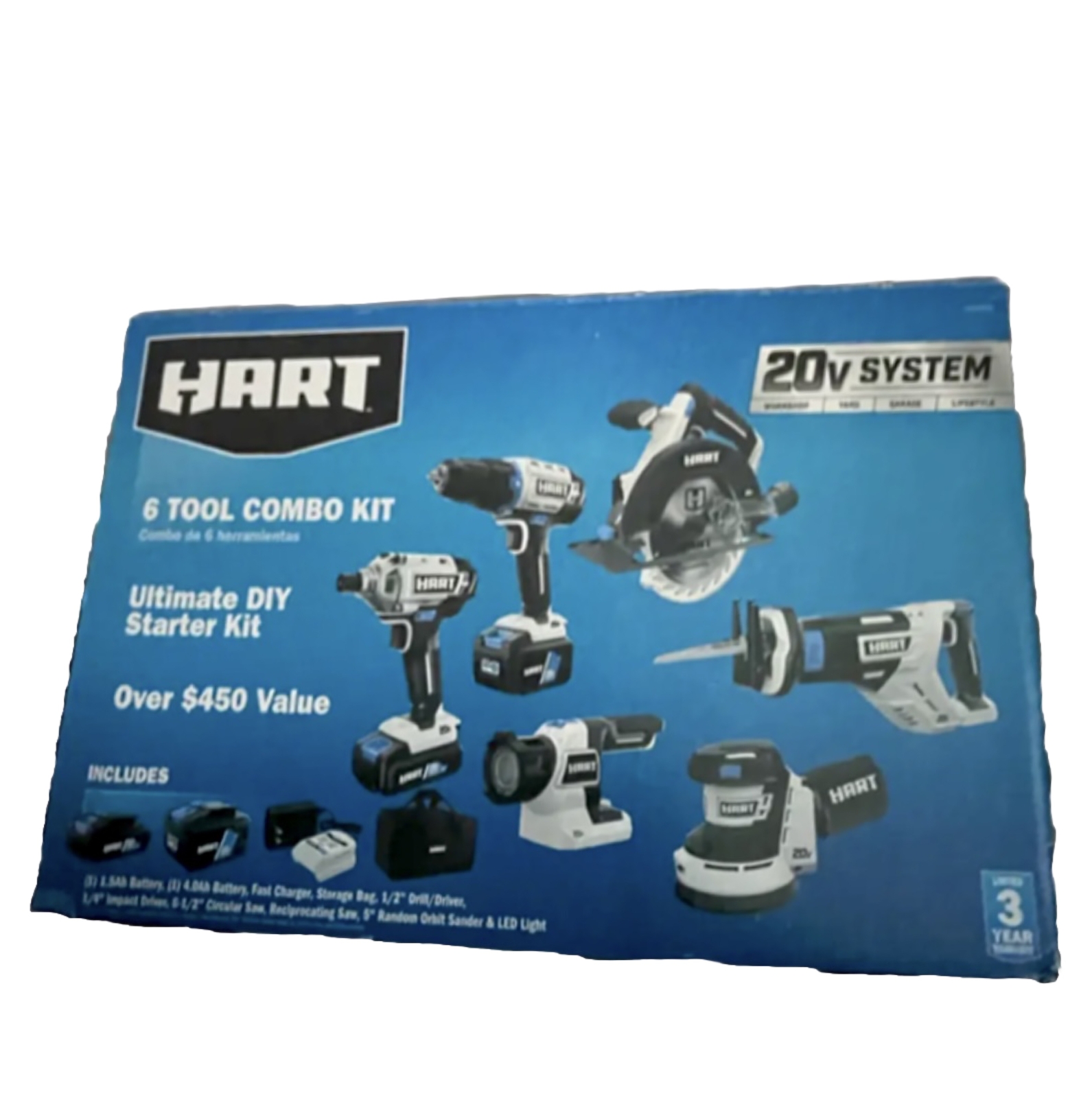 Hart Box Blade NEW! Hart 20-Volt Cordless 6-Tool Combo Kit (HPCK602B) | eBay