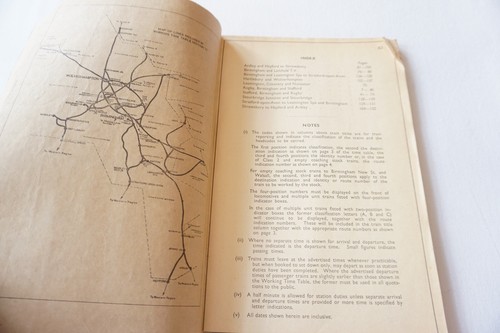Calendario de trabajo ferroviario de la región Midland de Londres 1966 Secta C Área de Birmingham - Imagen 2 de 8