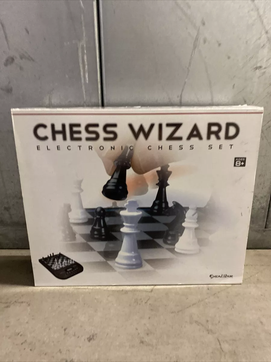 EXCALIBUR CHESS WIZARD ELECTRONIC MAGNETIC CHESS SET ~ TESTED ~  755482911534