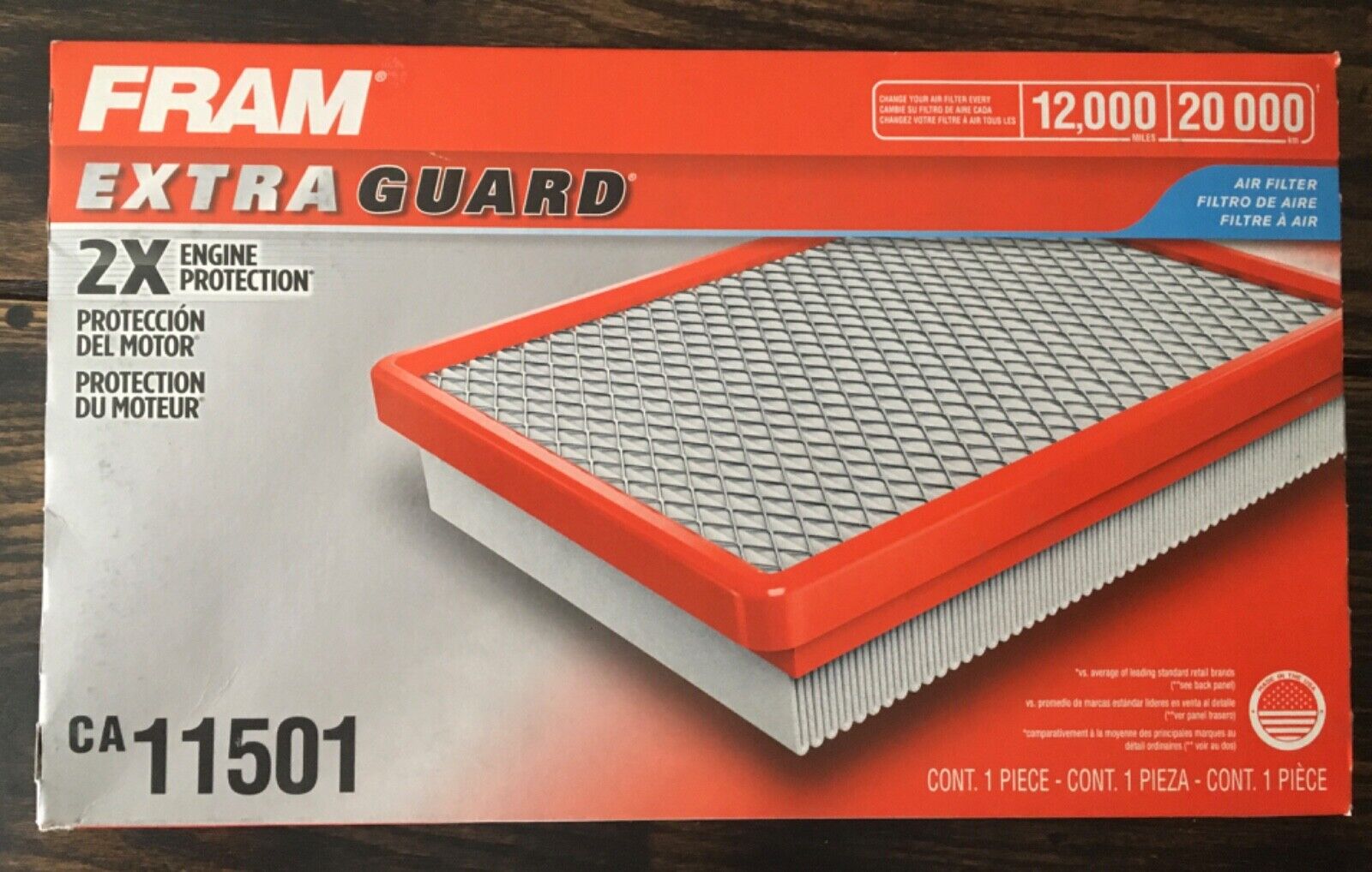 FRAM Extra Guard CA11501 2X Engine Protection Air Filter NEW
