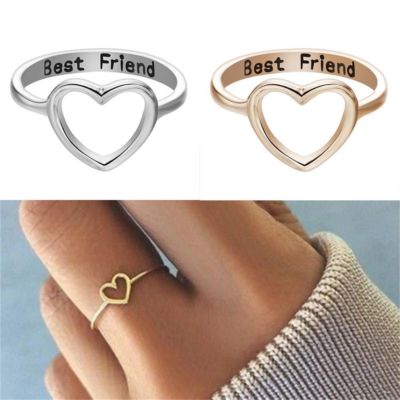 Women's Girls Love Heart Best Friend 