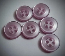 9/16" 4-Hole Dusty Lilac Dress Shirt Buttons