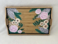 NWT Bed Tray Handpainted By Artist Size 13.8” L by 21.6” W Home Gift Handmade