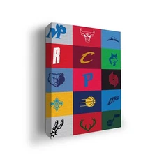 Basketball Canvas Wall Art - HD Printed, Wooden Framed, Men Cave Decor, USA Made