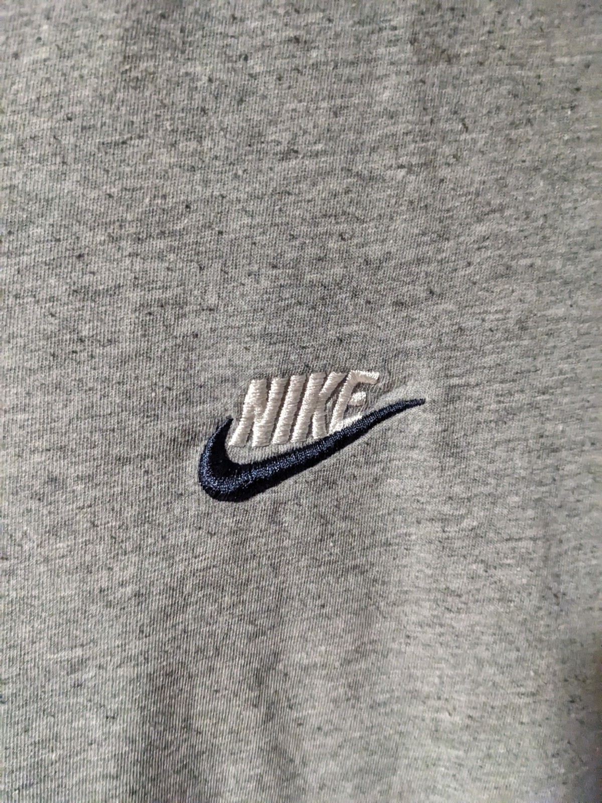 The Nike Tee Mini Swoosh Essential Basic Gray Lar… - image 2