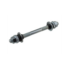 Bicycle Front Hub Axle 3/8" x 140mm Chrome or Black Bikes
