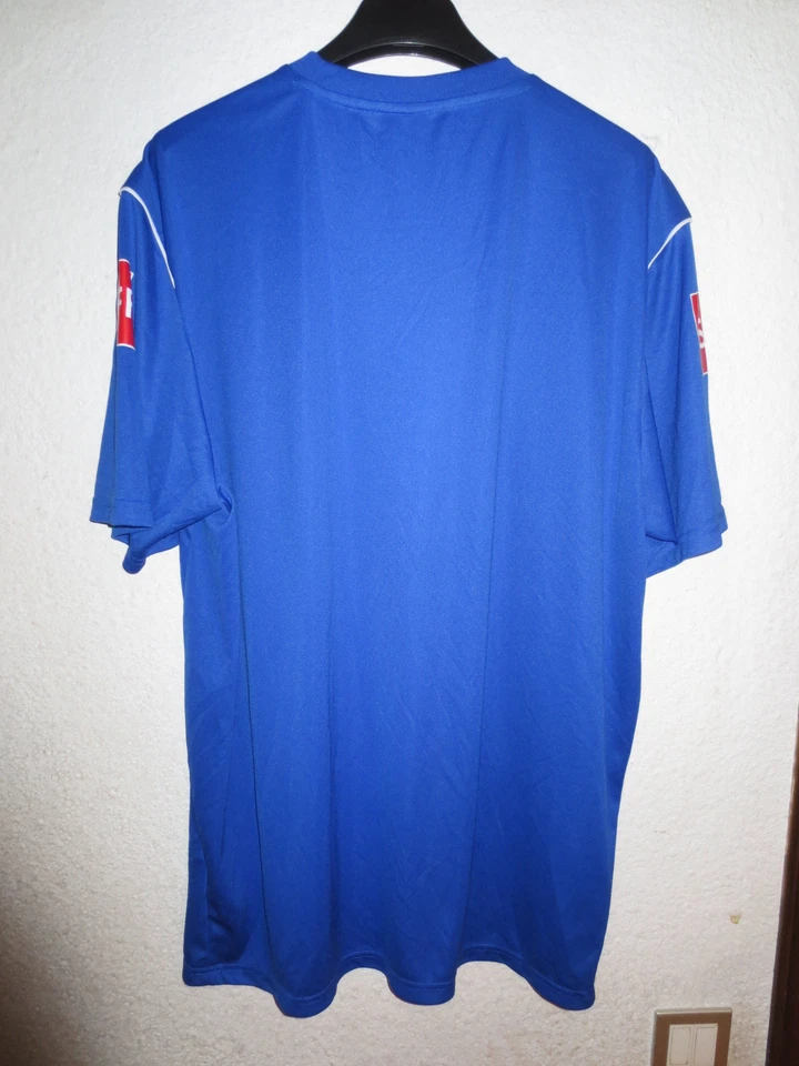 Maillot ADIDAS porté échauffement COUPE de FRANCE bleu XL shirt - Photo 2/2