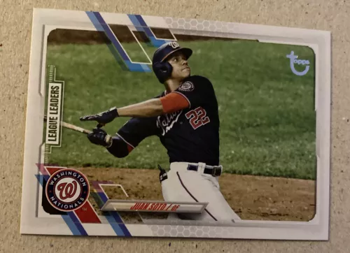 2021 topps series 1 juan soto # 225  VINTAGE STOCK serial #’ed 79/99 💥RARE💥💎