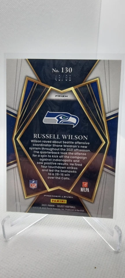 2021 Select Dragon Scale Prizm- Russell Wilson /89 Seattle Seahawks! - Image 2 of 2