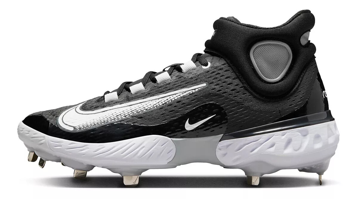 Nike Alpha Huarache Elite 4 Mid Baseball Cleats Nike Alpha Huarache Elite 4 Mid Metal Baseball Cleats main image 4