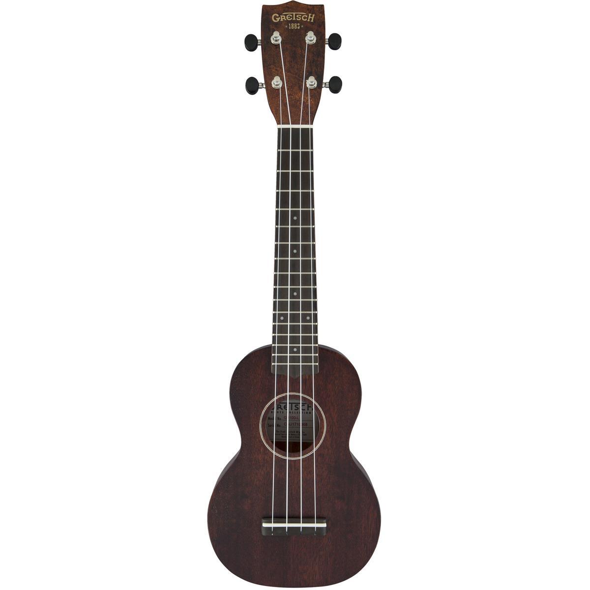 Gretsch G9100-L Укулеле сопрано с длинной шеей и чехлом для гитары винтажное красное дерево 24890₽