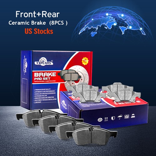 Front and Rear Ceramic Brake Pads For 2011 2018 Jeep Grand Cherokee