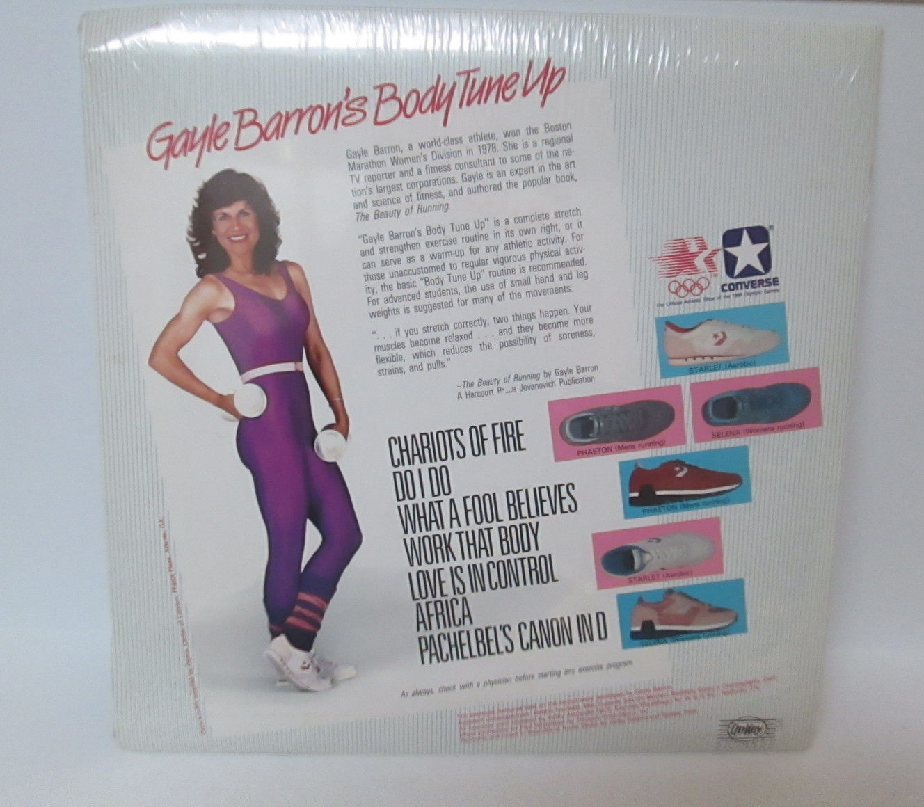 Vintage Sealed Gayle Barron CONVERSE Sneakers Body Tune Up  Cassette & Poster thumbnail 3