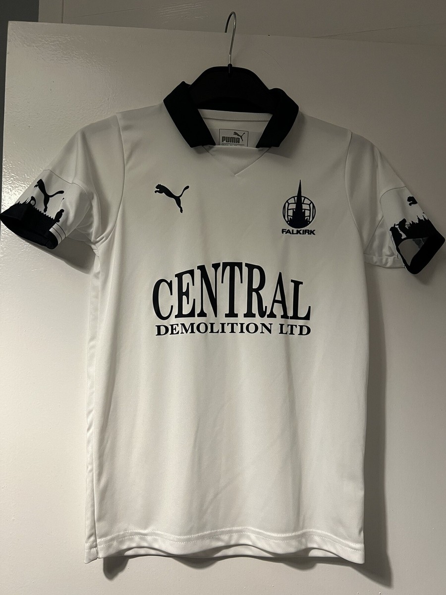 Kids 9-10 Years Falkirk Away 2019-2020 Football Shirt Puma White